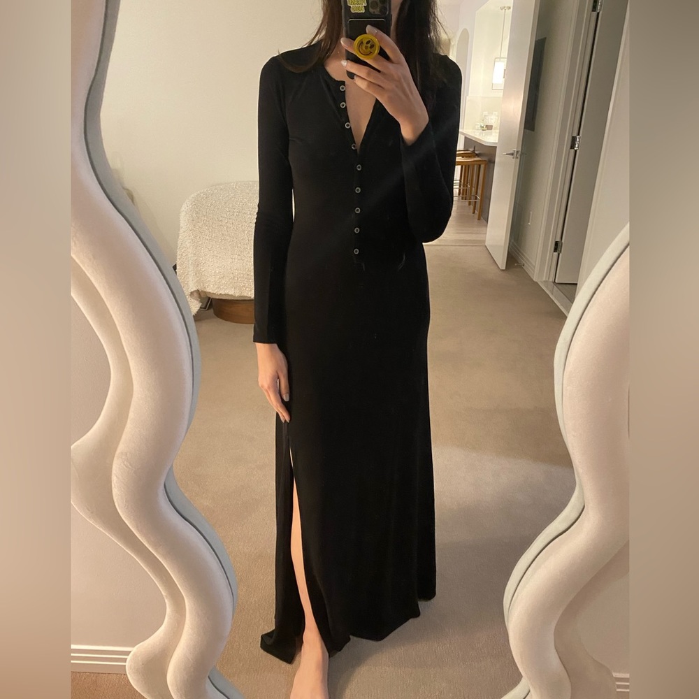 FRAME Henley Maxi Dress